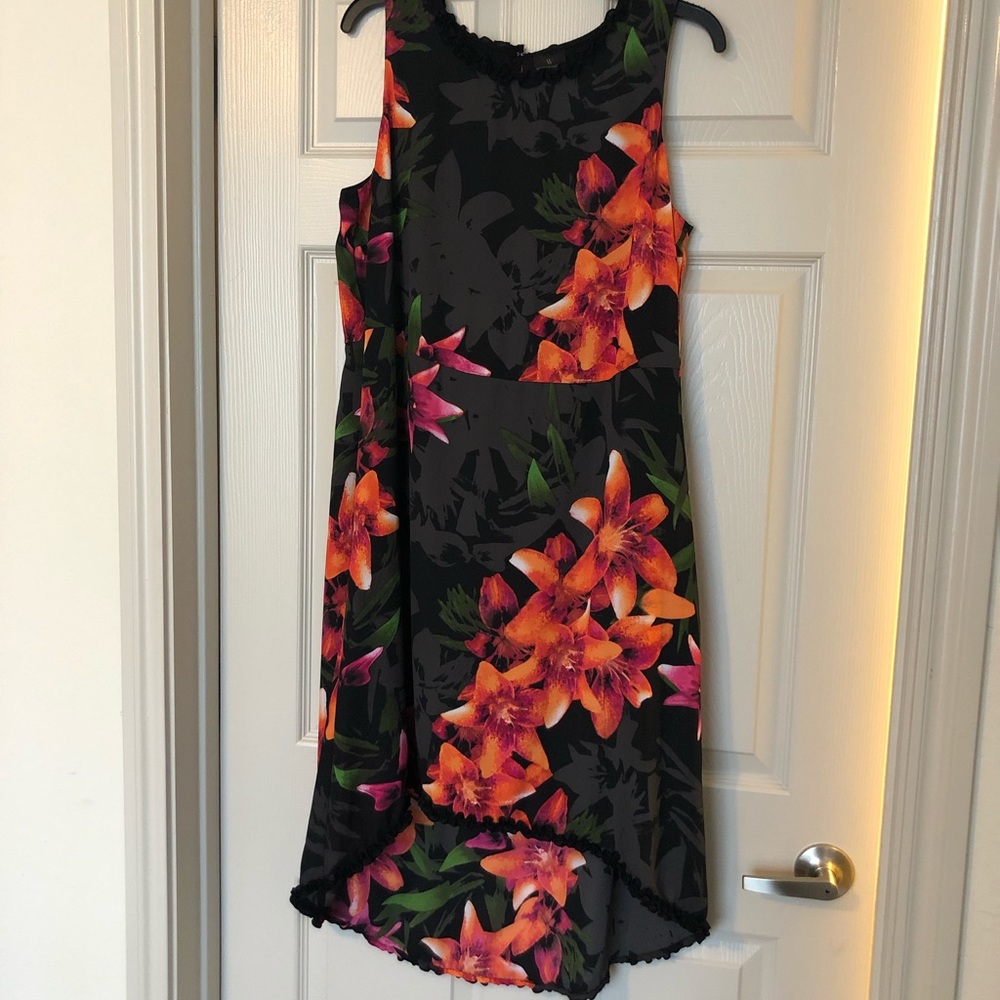 New with tags! Black Ruffled Flower Dress